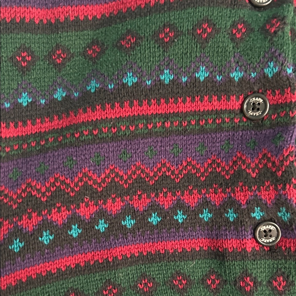 🎉HP🎉Chaps Multicolor Patterned Vest - Picture 2 of 4